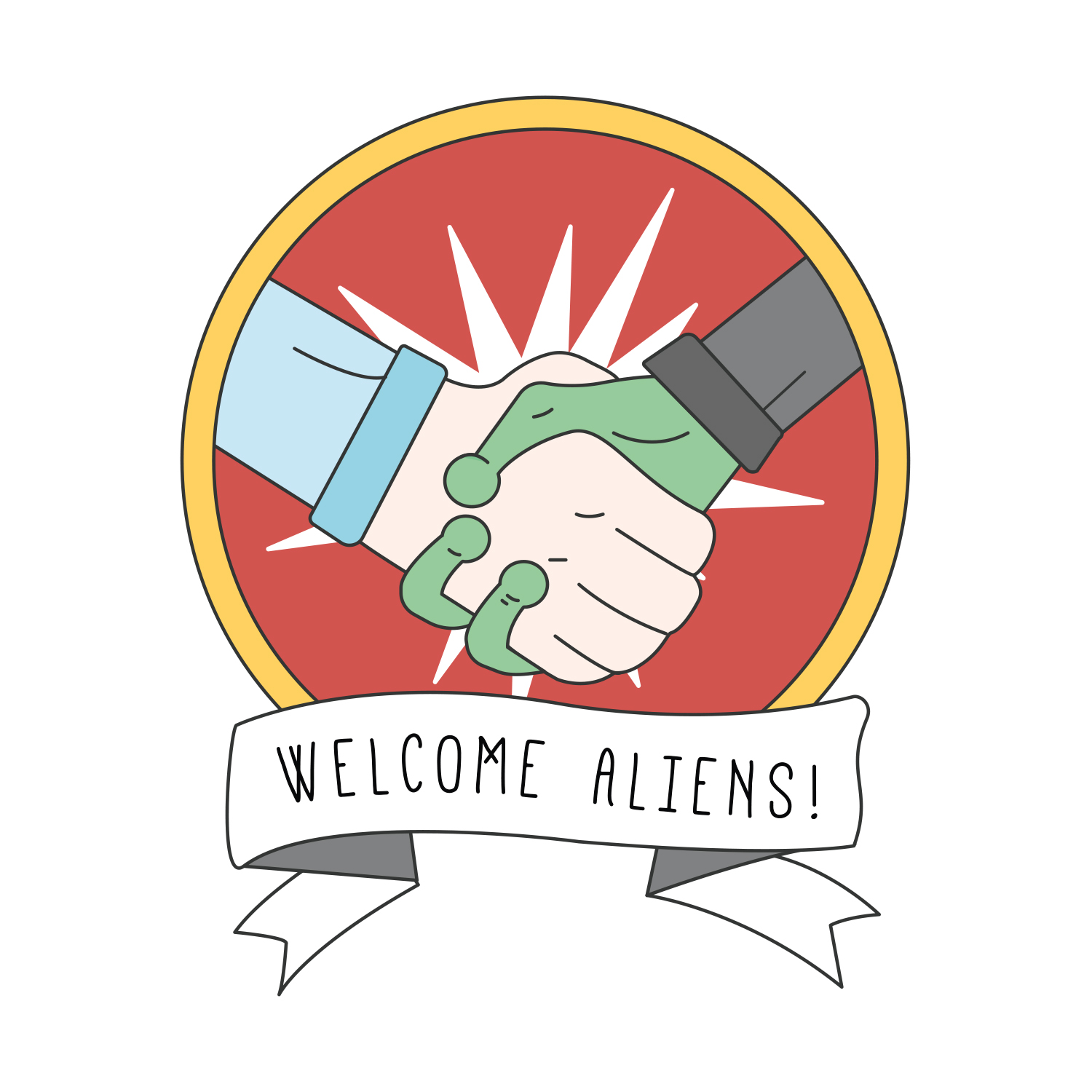 Welcome-Aliens-Sticker