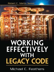 Working effectively with legacy code